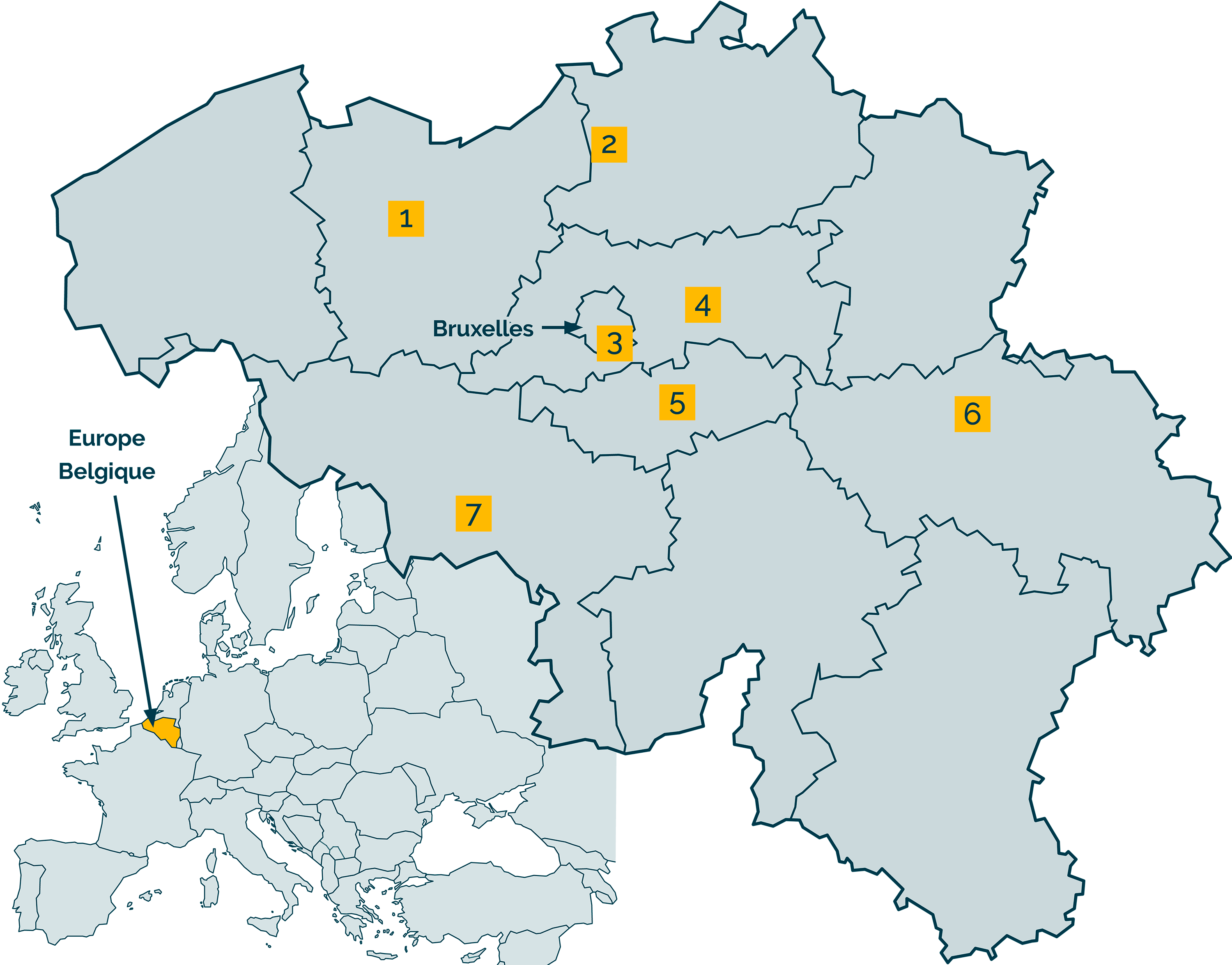 Carte de Belgique