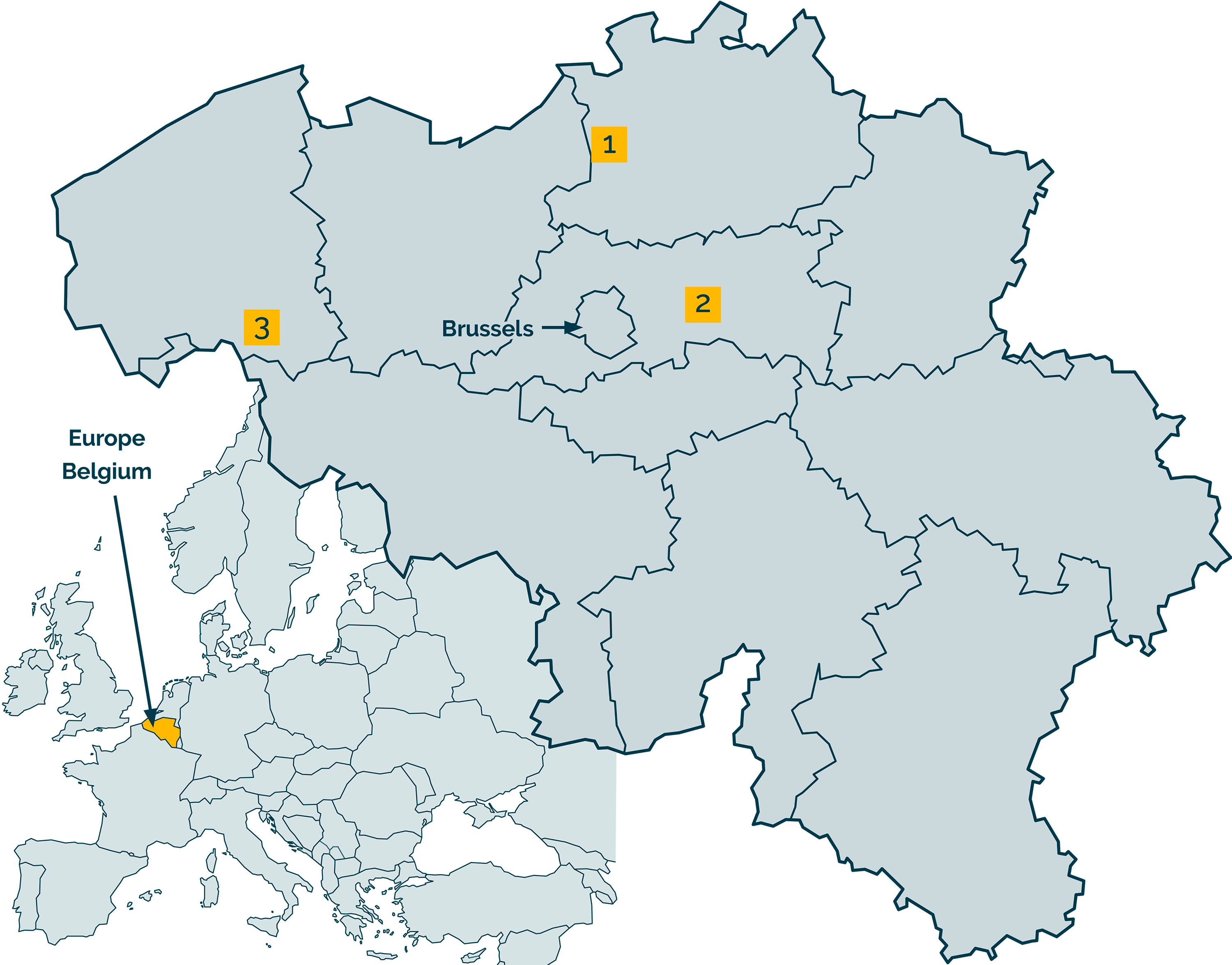 Map of Belgium