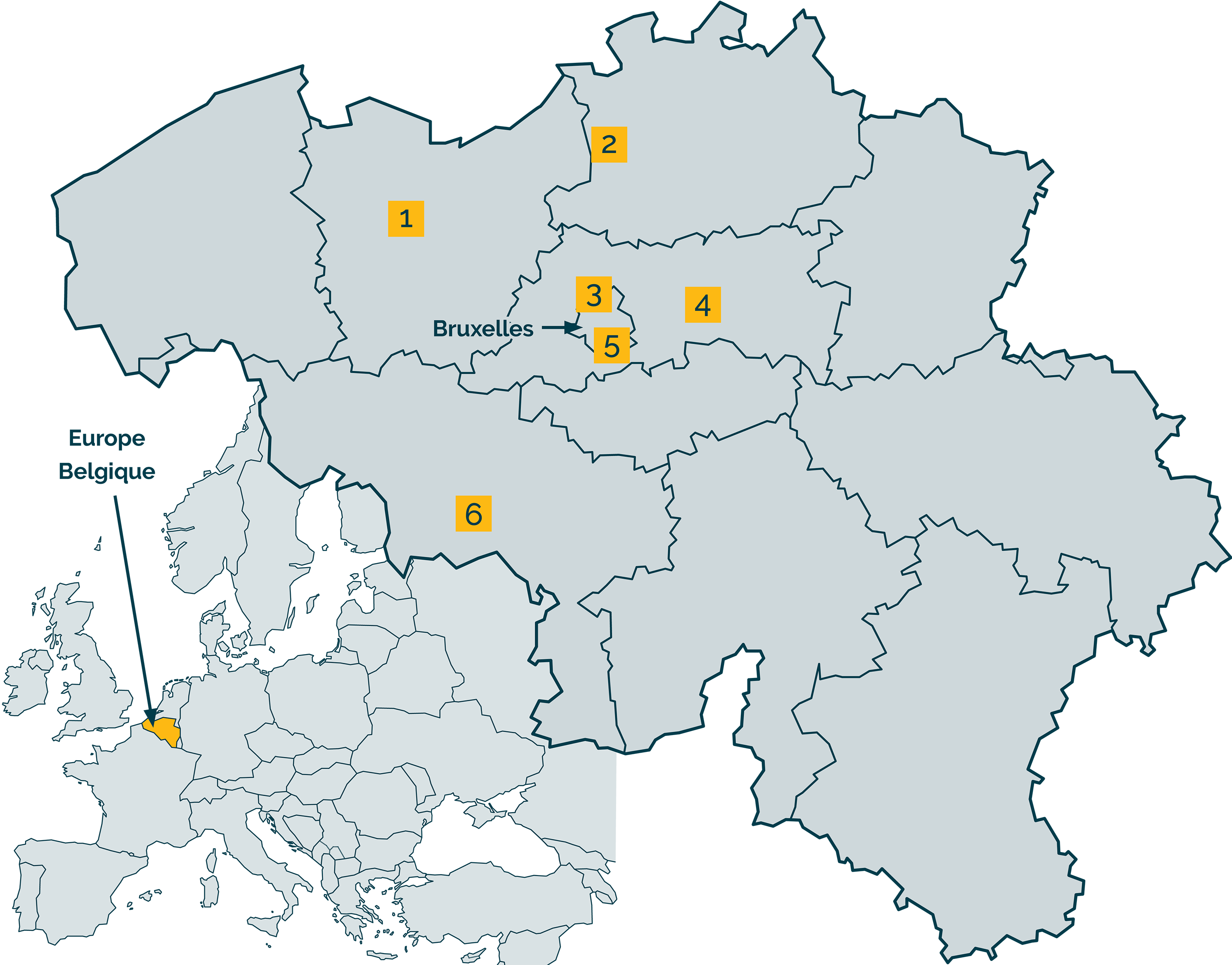 Carte de Belgique